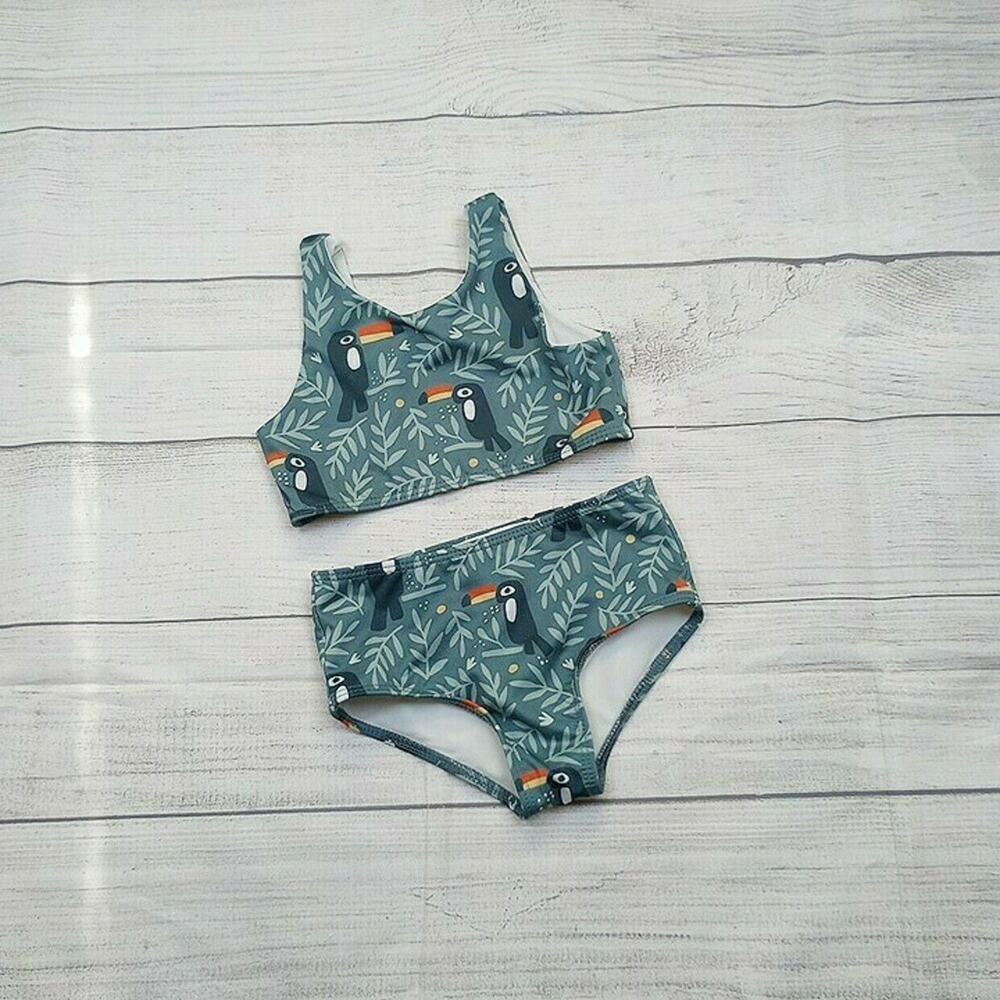 3/4 Winter Water Factory x Pearl Street Swim Toucan Bikini